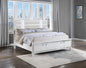 Genoa G05790A-QB Queen Bed (Mattress Not Included), Sparkling White