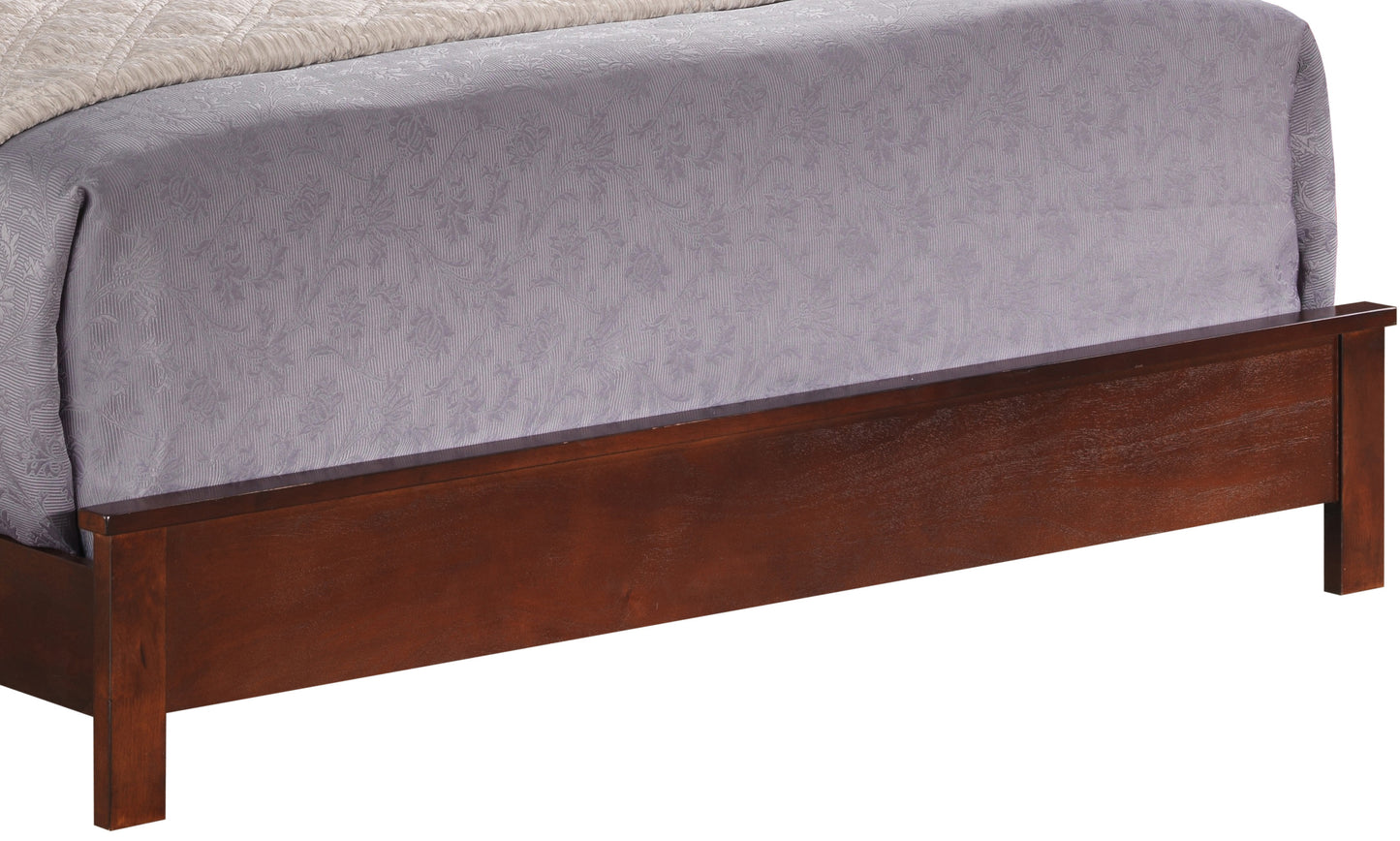 Queen Size Cherry Transitional Bed Frame