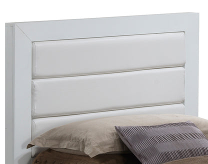 White Particle Board Twin Bed Frame Storage for Guest Room for Bedroom