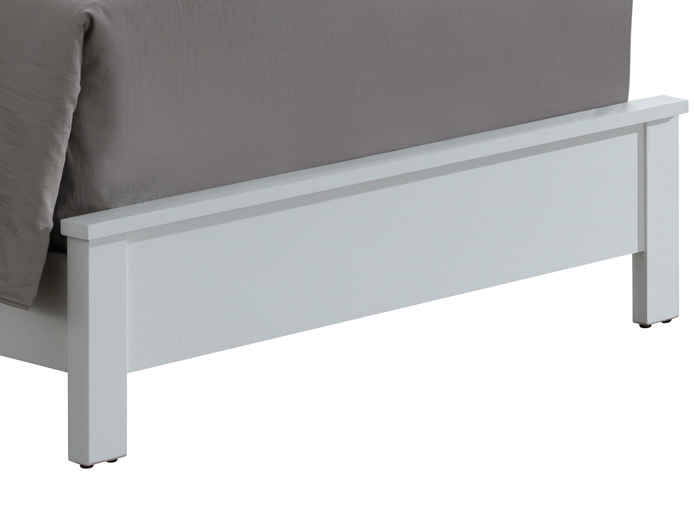 White Particle Board Twin Bed Frame Storage for Guest Room for Bedroom