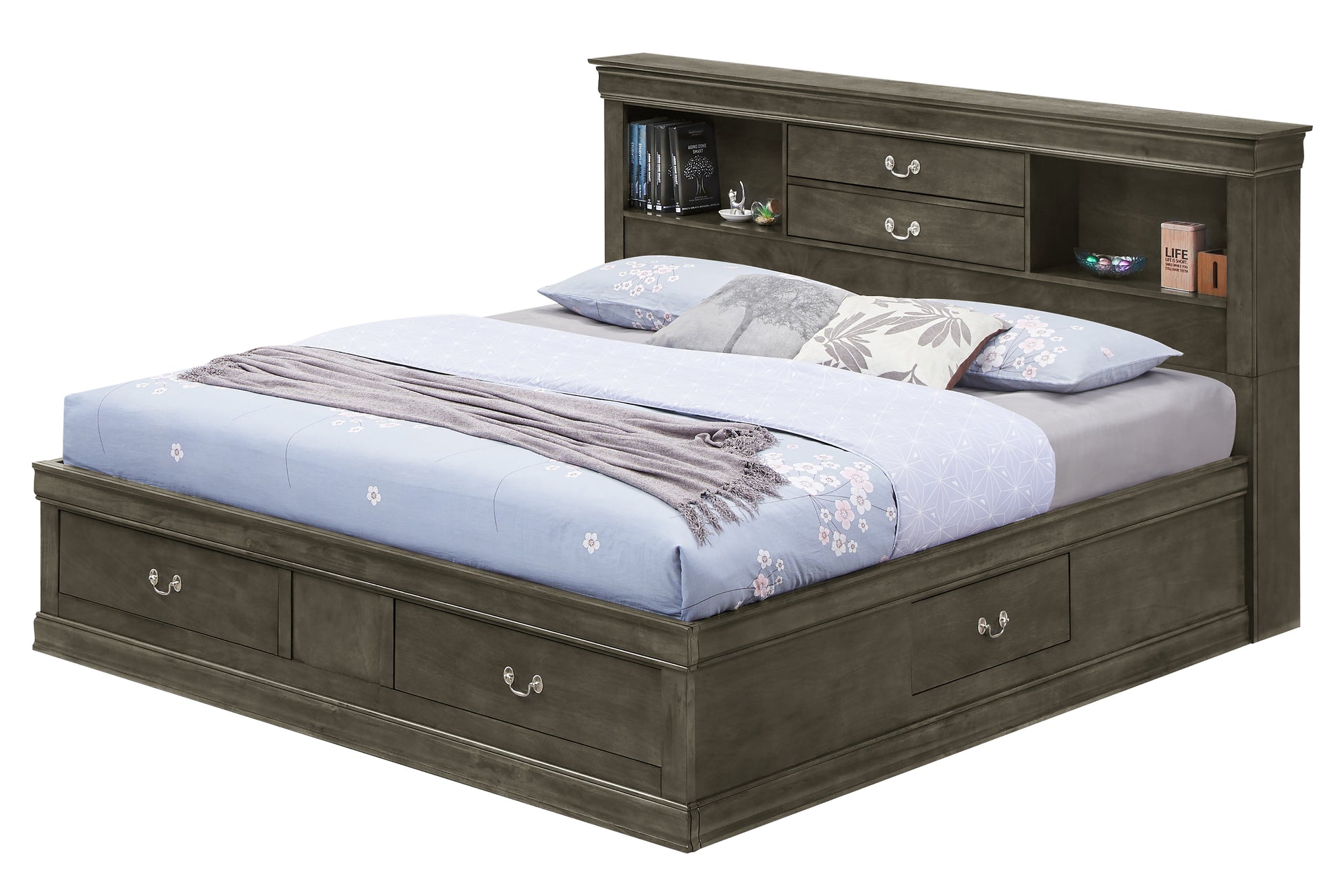 Timeless Gray King Bed For Elegant Bedrooms