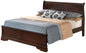 Elegant Traditional Queen Bed In Cappuccino