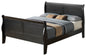Elegant Traditional Full Bed In Sleek Black