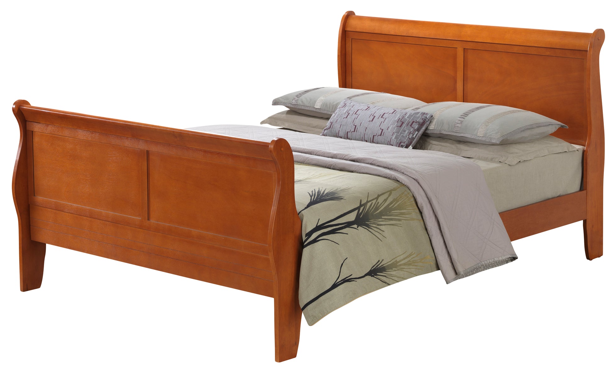 Louis Phillipe G3160A-QB Queen  Bed , Oak