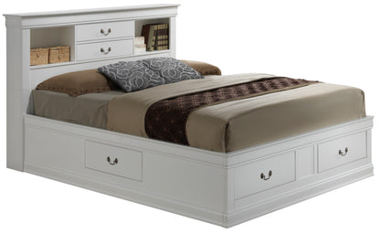 Elegant Traditional King Storage Bed