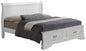 Elegant Traditional Storage Bed In White