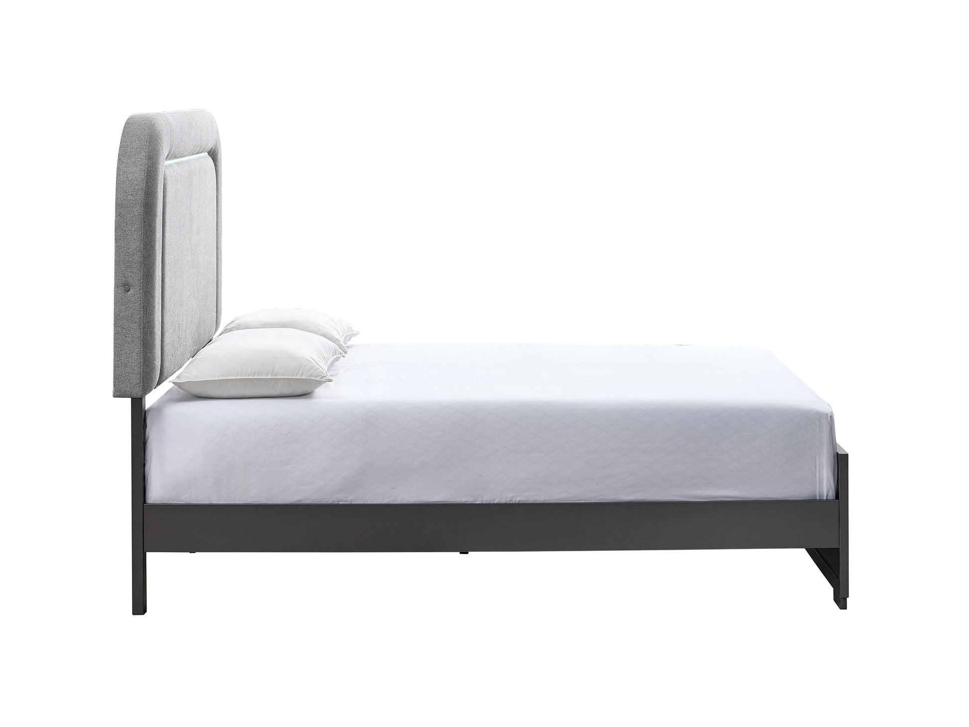 Wenge Wood Queen Bed Frame - 65" x 87" for Bedroom