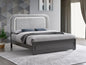 Wave G08500A-QB Queen Bed (Mattress Not Included), Wenge