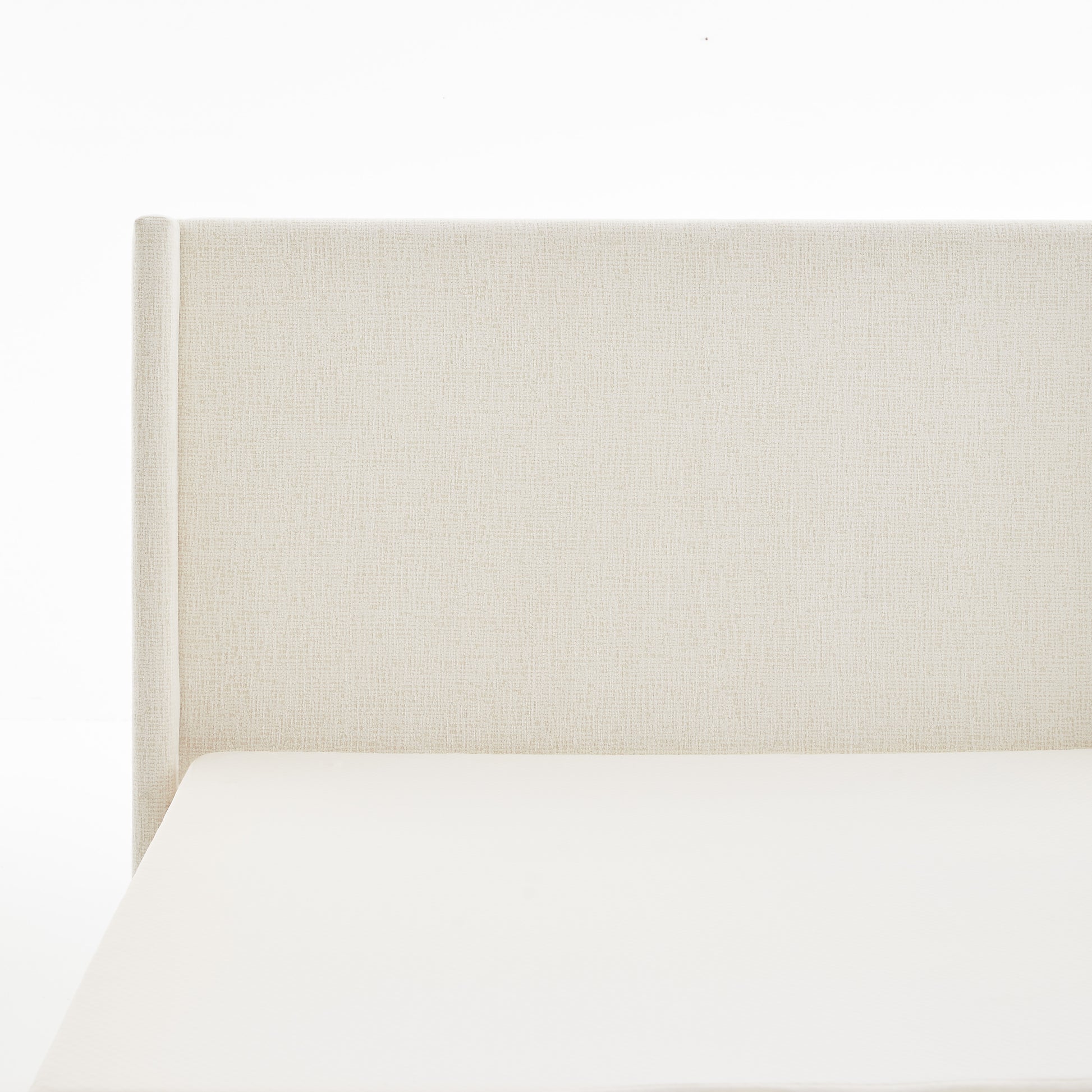 King Size Upholstered Wingback Bed - No Box Spring Needed for Bedroom