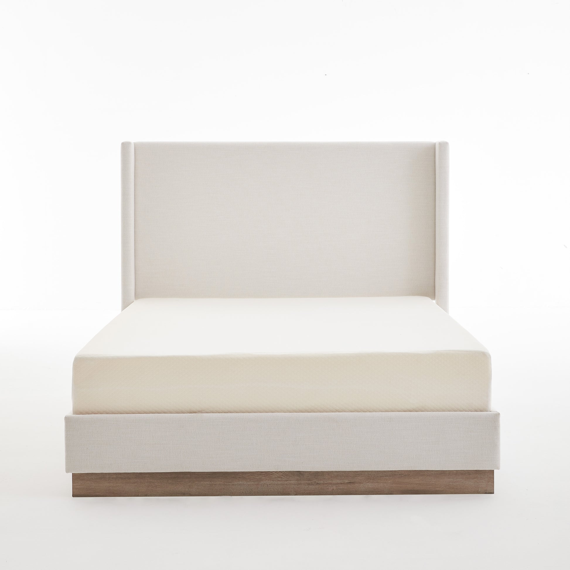 Upholstered Wingback Bed - California King, No Box Spring