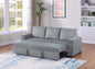 Modern Convertible Sleeper Sofa with Pull-Out Bed Corduroy