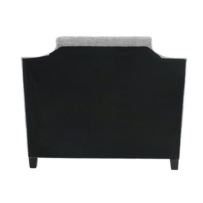 Gray Full Bed Frame - 50" High for Bedrooms