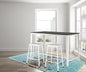 3 Pieces Monoco Farmhouse Counter Bistro