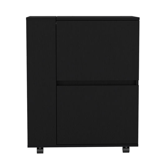 Bar Cart Belleville, Living Room, Black