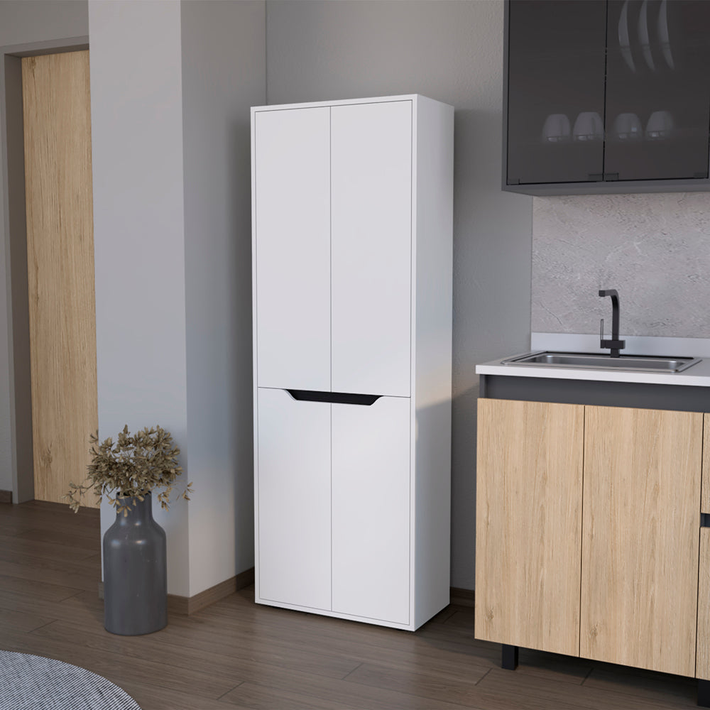 Multistorage Kitchen Pantry - White & Black | Efficient Storage