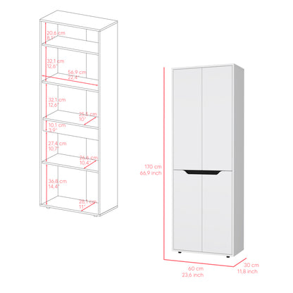 Multistorage Kitchen Pantry - White & Black | Efficient Storage