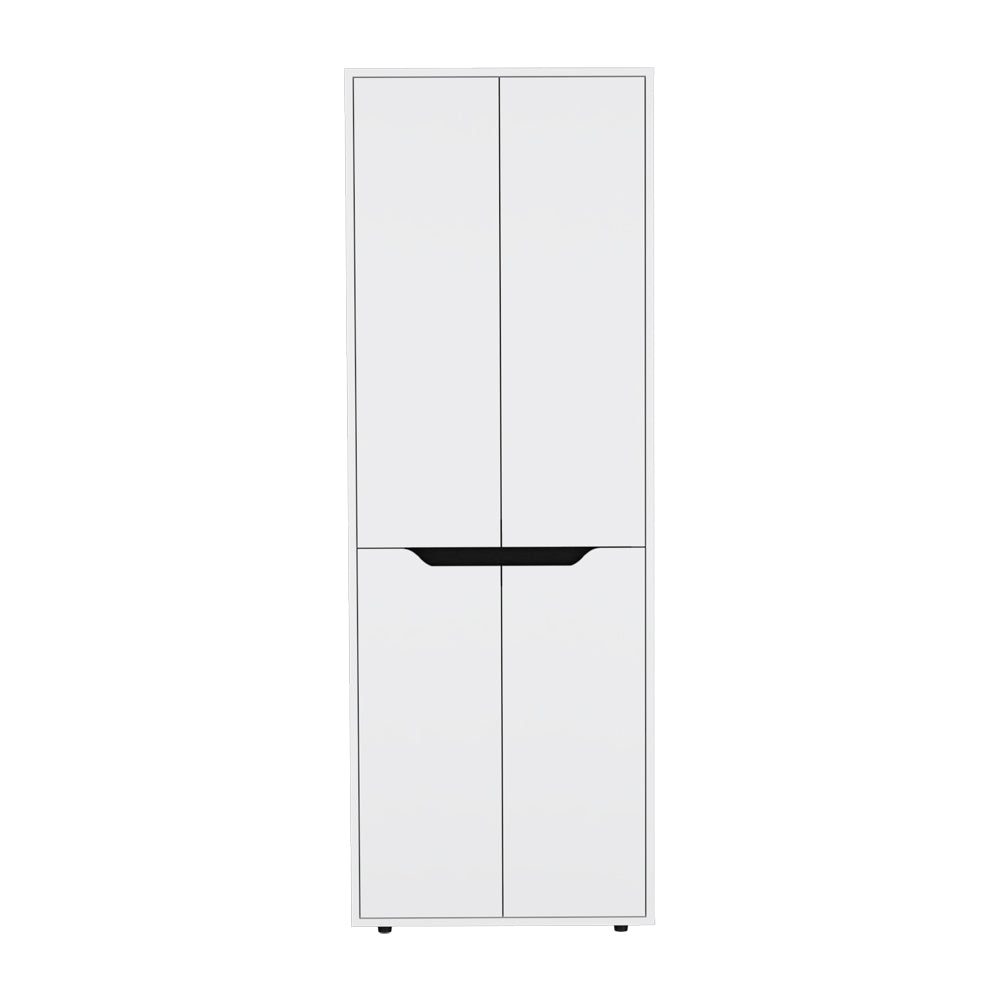 Multistorage Kitchen Pantry Hepler, Kitchen, White / Black