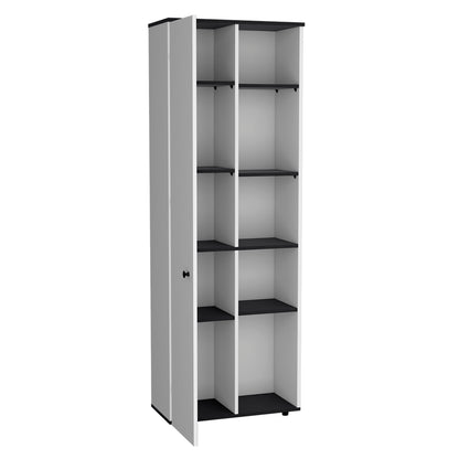 Multistorage Kitchen Pantry Lane - White/Black Cabinet