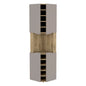 Corner Bar Cabinet Bell, Living Room, Aged Oak / Taupe