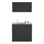 Cabinet Set Zeus, Garage, Black