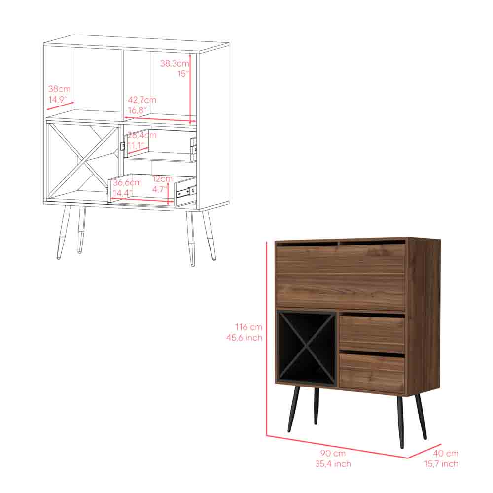 Light Oak Kitchen Island with Storage for Dining Room