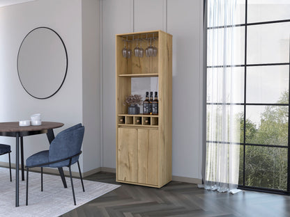 Bar Cabinet Tucson, Living Room, Light Oak