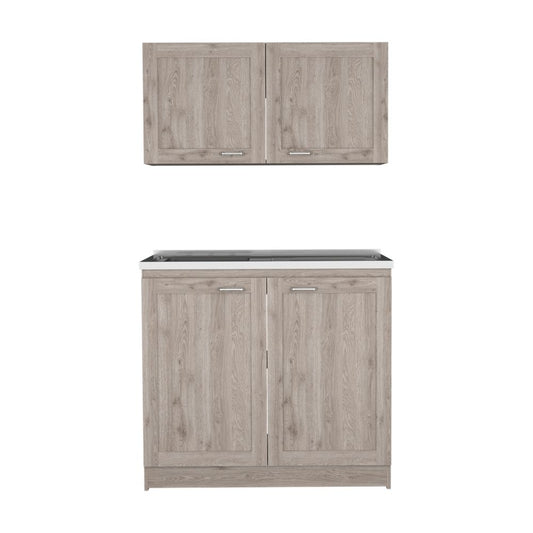 Cabinet Set Zeus, kitchen, Light Gray
