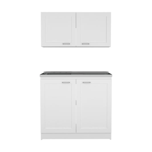 Cabinet Set Zeus, Garage, White