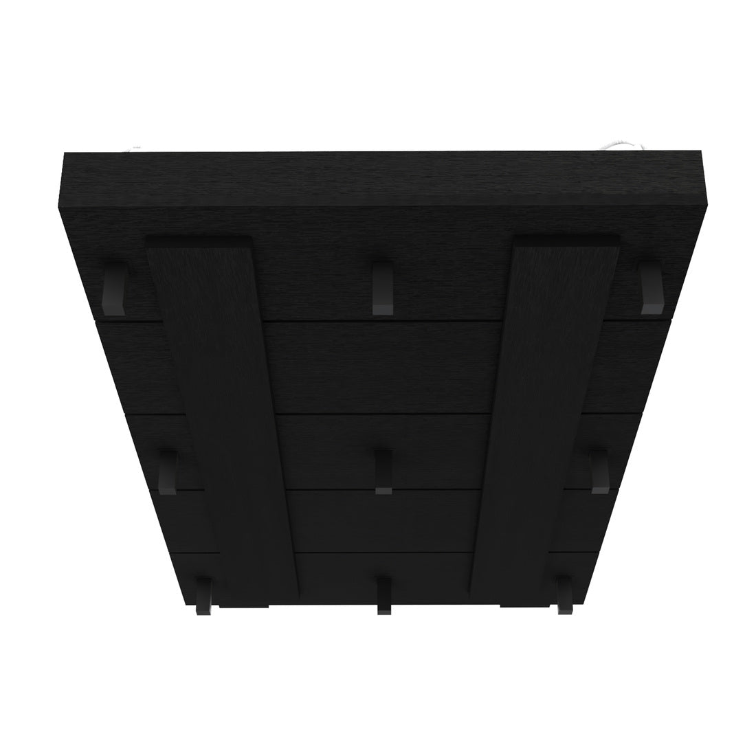 Twin Bed Frame Cervants - Black Engineered Wood