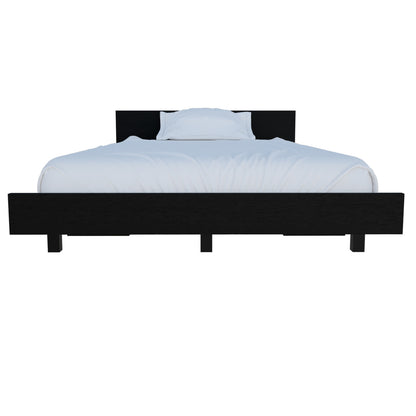 Twin Bed Frame Cervants - Black Engineered Wood