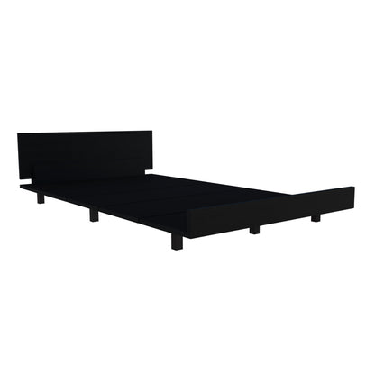 Twin Bed Frame Cervants - Black Engineered Wood