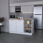 Kitchen Island Leoti, Kitchen, White