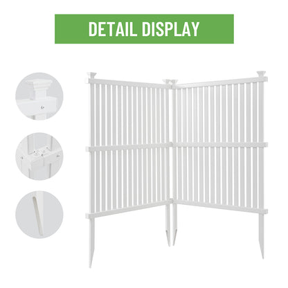 Vinyl Privacy Screen Panels - 36x48 White