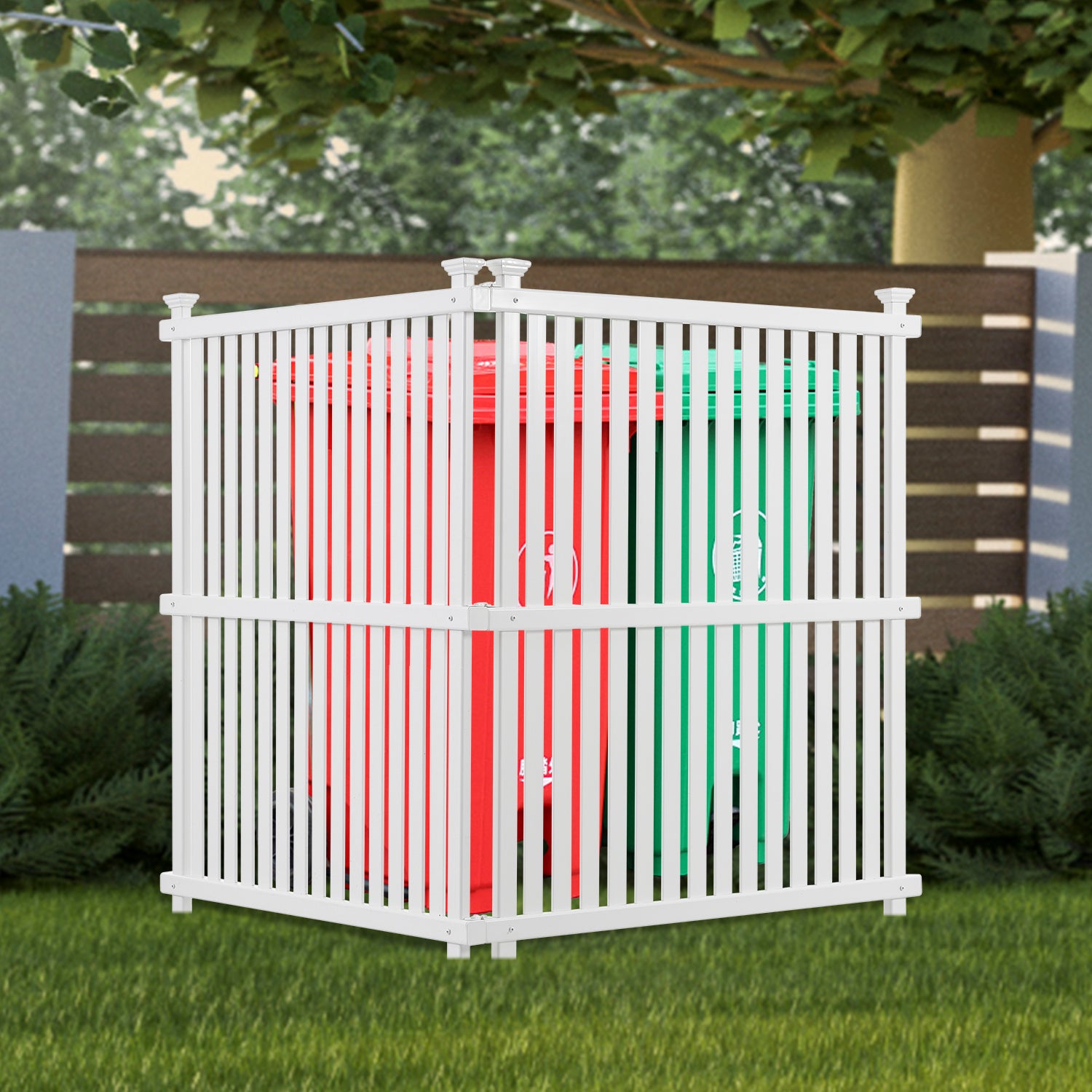 Vinyl Privacy Screen Panels - 36x48 White