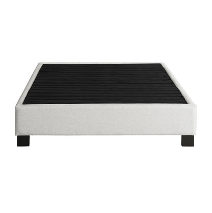 Modern Contempo Queen Upholstered Bed - Oatmeal Beige