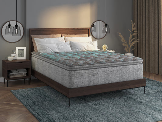 Restonic Comfort Care 10" Hybrid, Euro Top,  Individual Pocketed Coil Mattress , Plush Comfort, Queen