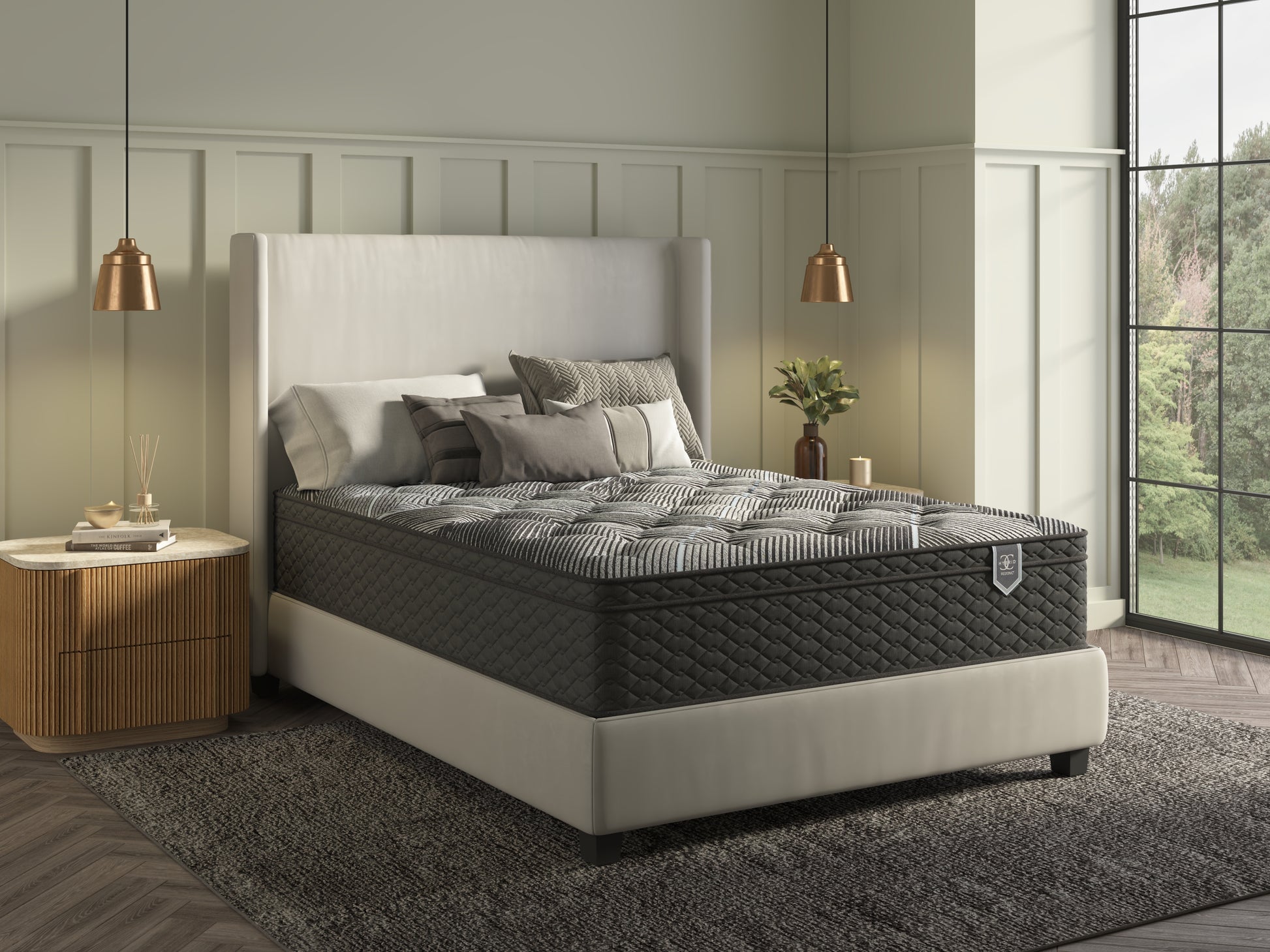 Restonic ComfortCare Hybrid Restful Nights Euro Top Plush, Twin Extra Long