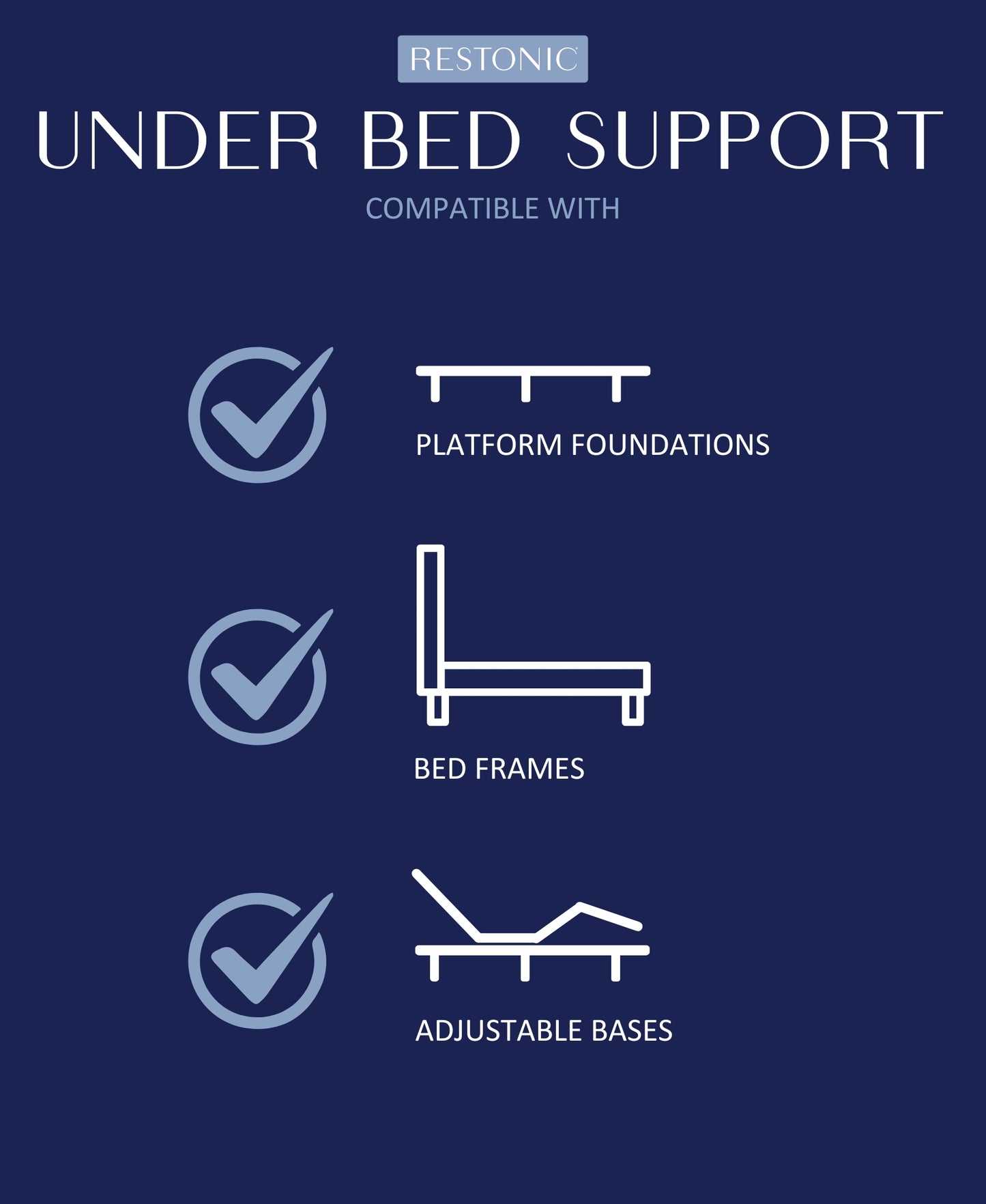 Restonic California King Mattress - Black Foam Comfort