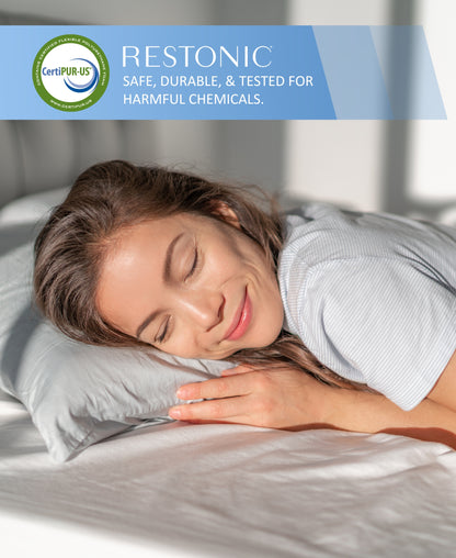 California King Black Foam Mattress - Restonic Restful Nights