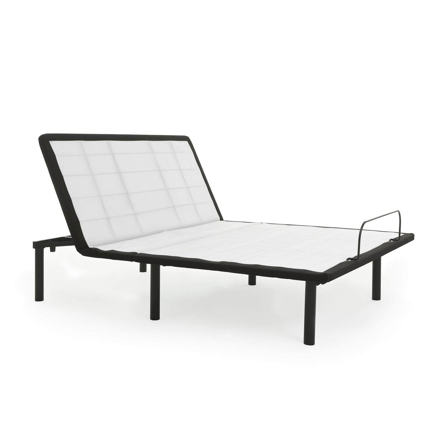 Full Size Adjustable Bed Base - Grey Metal Frame for Bedroom