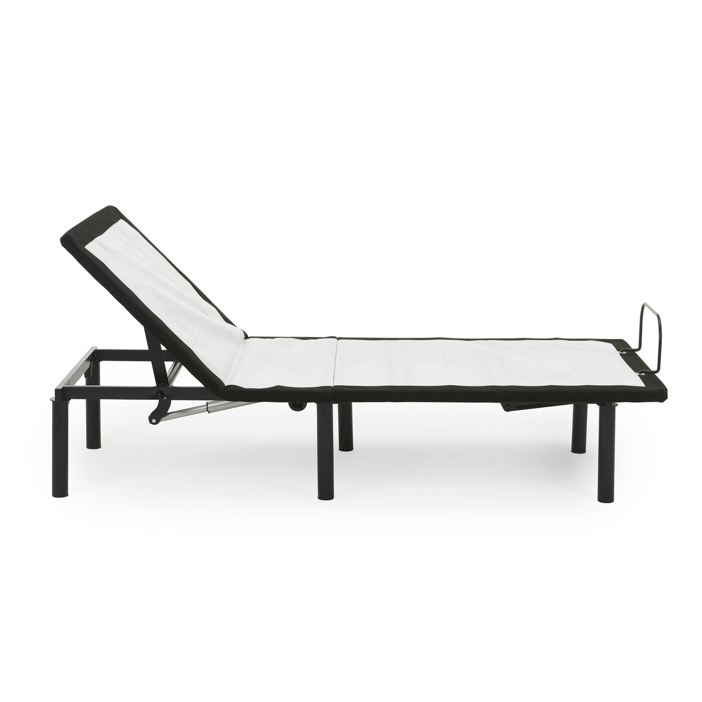 Full Size Adjustable Bed Base - Grey Metal Frame for Bedroom
