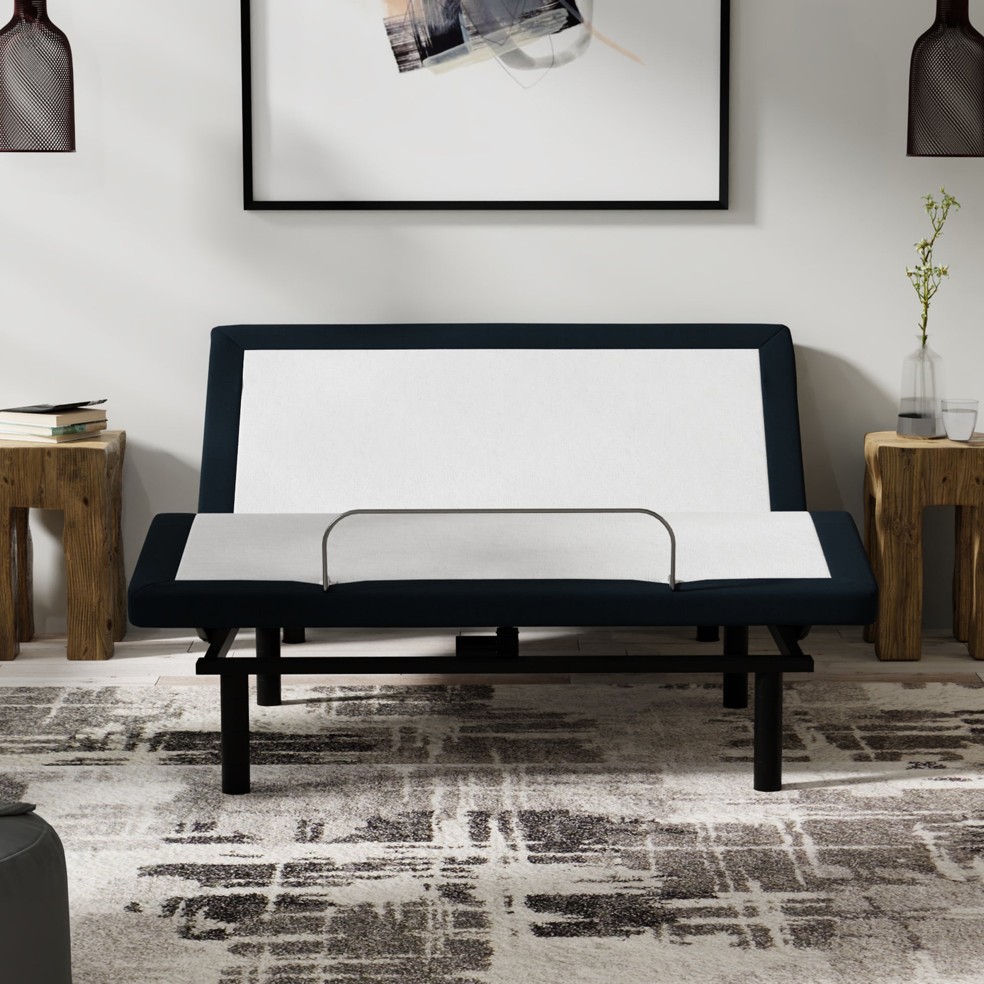 Queen Adjustable Bed Base - Massage, USB Ports & LED Lighting for Bedroom