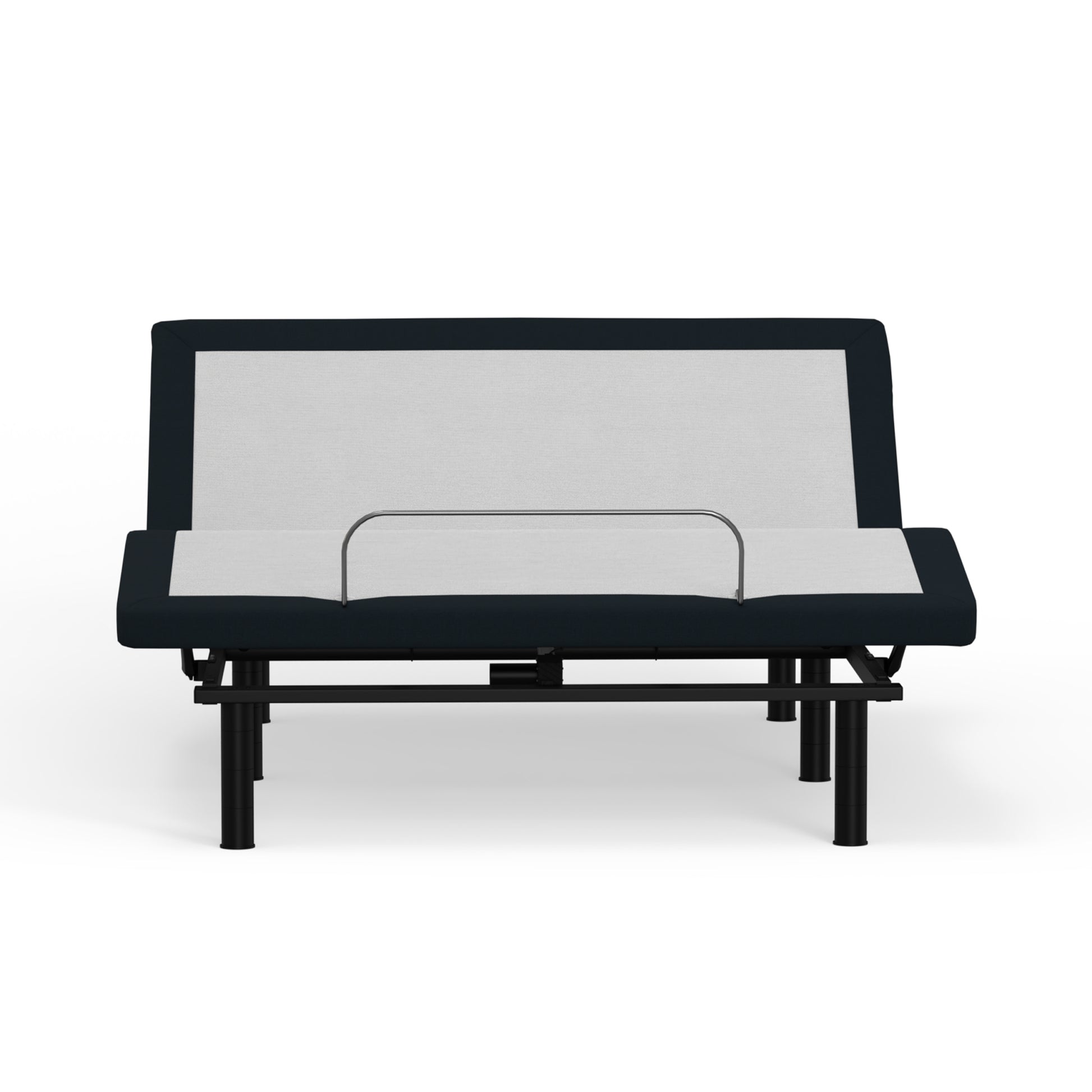 King Metal Massage Bed Base with LED Lighting and USB Ports for Bedroom