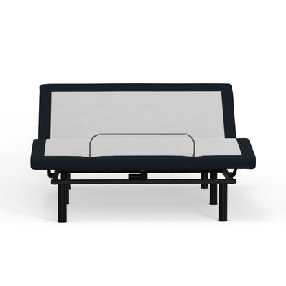King Metal Massage Bed Base with LED Lighting and USB Ports for Bedroom