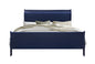 CHARLSTON BLUE KING BED WITH LED