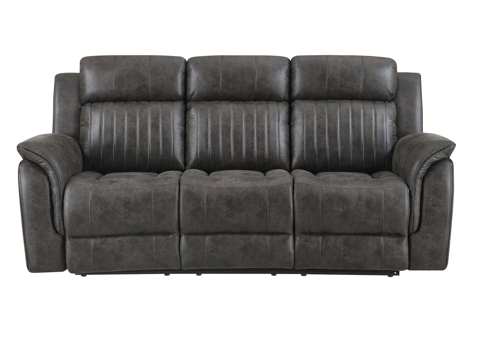 STEBAN GREY RECLINING SOFA