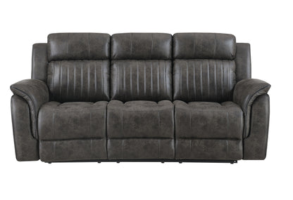 STEBAN GREY RECLINING SOFA
