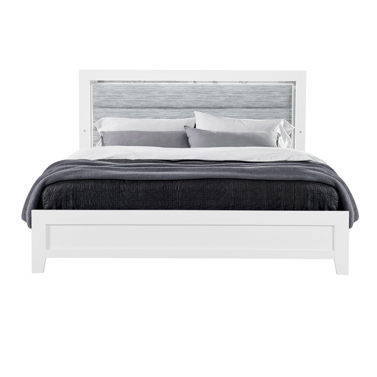 OMODA WHITE TWIN BED WITH LED
