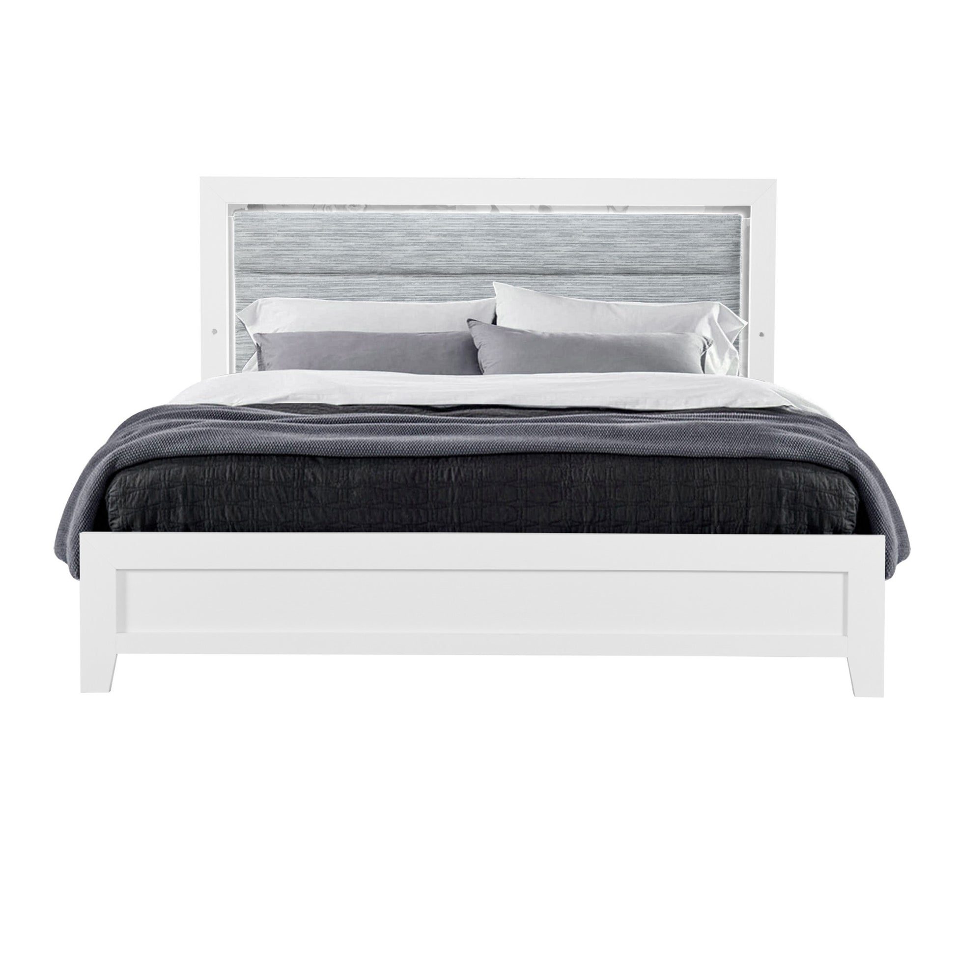 OMODA WHITE TWIN BED WITH LED