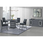 ARIYA DARK GREY BAR TABLE AND BAR STOOL SET
